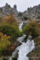 Cascada que funciona como aliviadero de Sancenas cuando llueve mucho