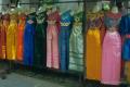 Maniquís en un comercio de moda en Bangkok
